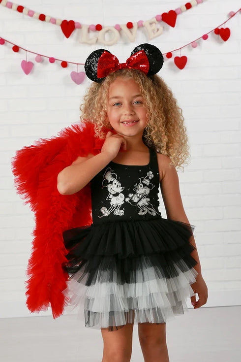 Girls Red Fluffy Tulle Jacket, Sizes 12M-14